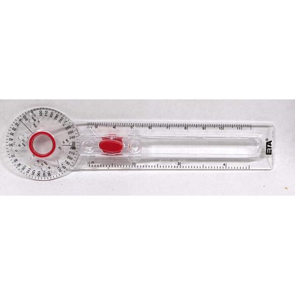 Lot of 5 - New Geotool Classroom Safety Compass / Protractors for Math Geometry - Picture 6 of 6